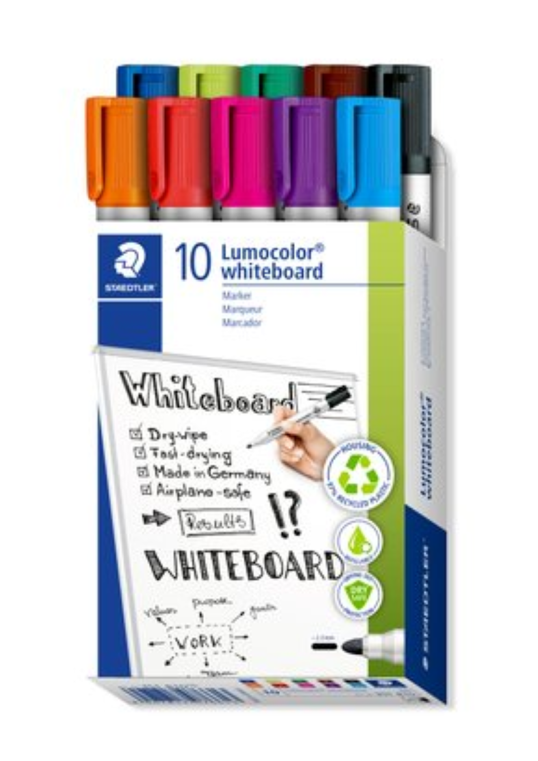 Staedtler White Board marker Ch Bx=10 BE ST-351B-03